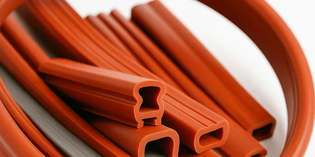 Verschiedene aufblasbare dichtungen rotbraun