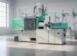 Industrielle Spritzgussmaschine in moderner Produktionshalle